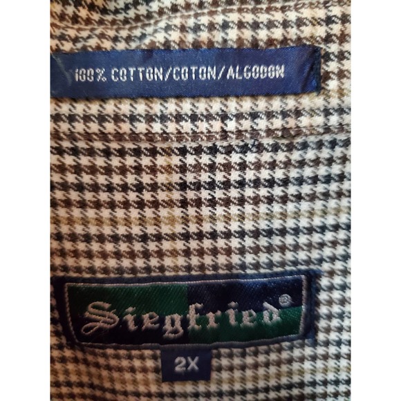 Siegfried Checked Button Down, 2XL - Picture 4 of 4